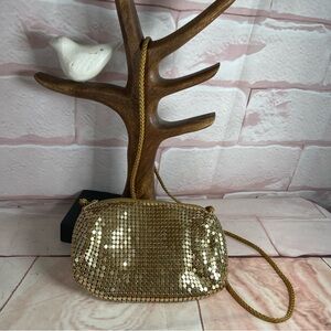 Vintage Gold Metal Evening Cocktail Purse
